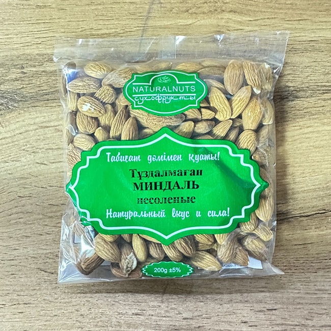 "NATURALNATS" Миндаль несолёный 200 гр.